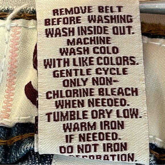 Girls Bermuda Denim Jean Shorts Size 12 Adjust Waist Belted Medium Wash Boho NWT - Picture 10 of 10